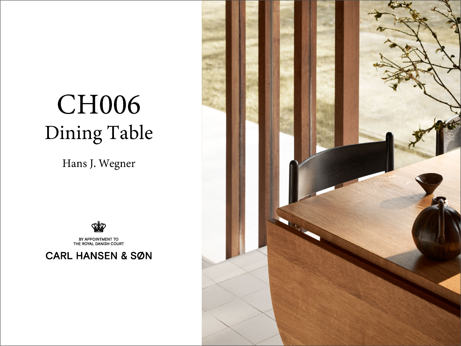 CH006 ダイニングテーブル 236x90 オーク オイルフィニッシュ CARL HANSEN & SON （カールハンセン)