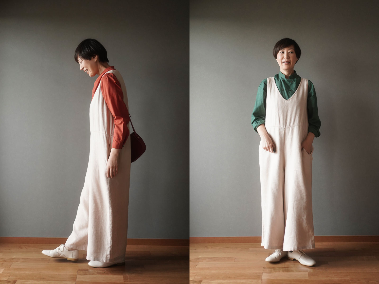 fog linen work   あっこたん  プロデュース ひだまりブラウス