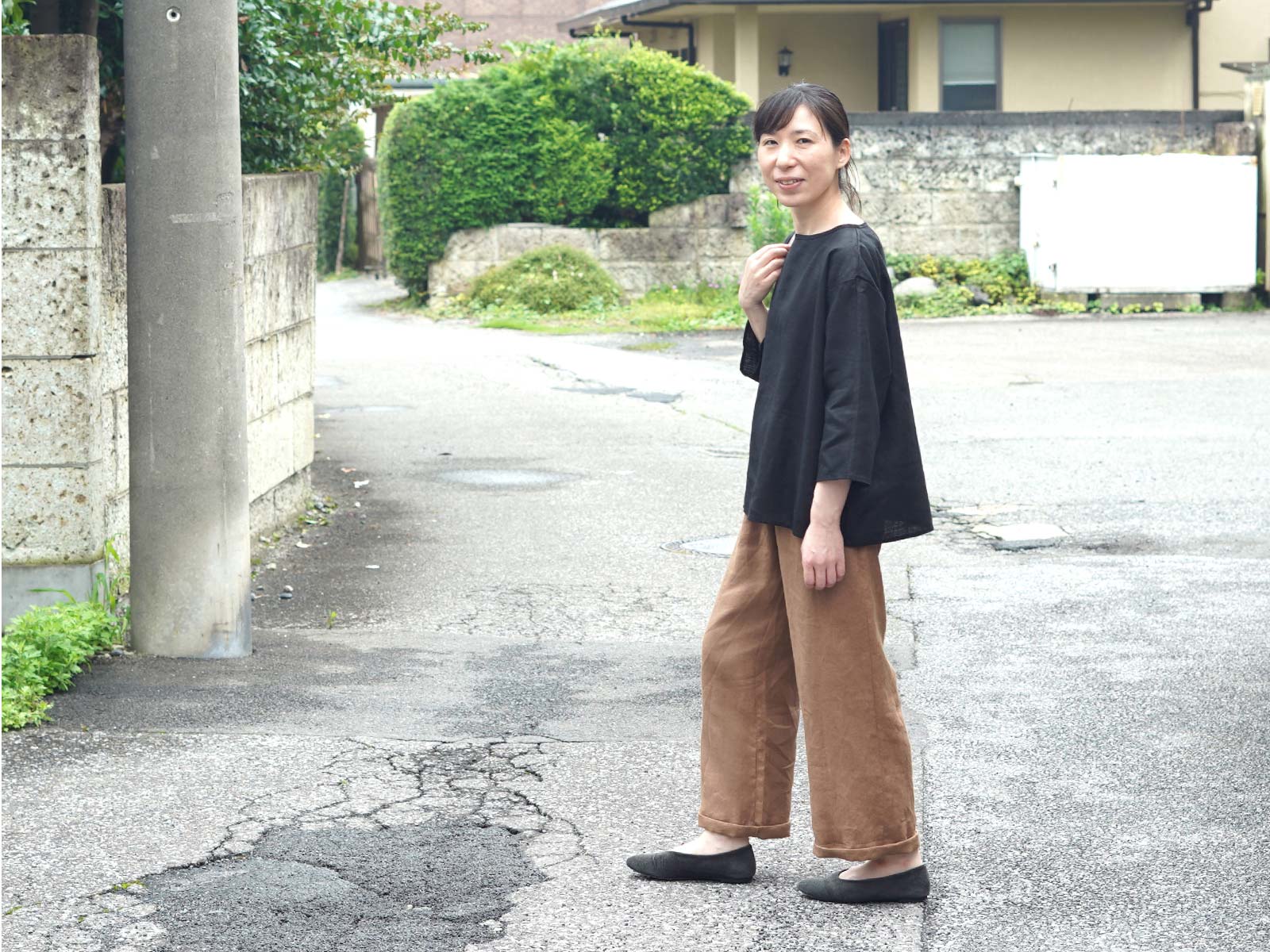 ■キナル別注■ fog linen work（フォグリネンワーク） オワーズ リネンパンツ ビスキュイ［ZKINARU119-1088］
