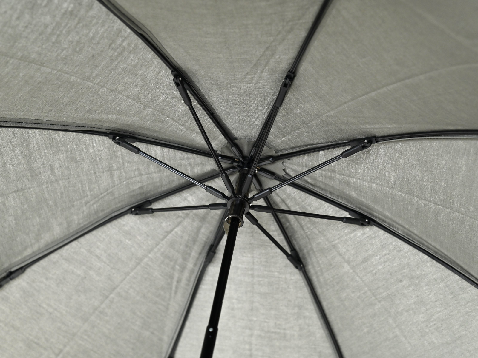 CINQ/サンク 晴雨兼用折りたたみ傘 グレー 骨組み