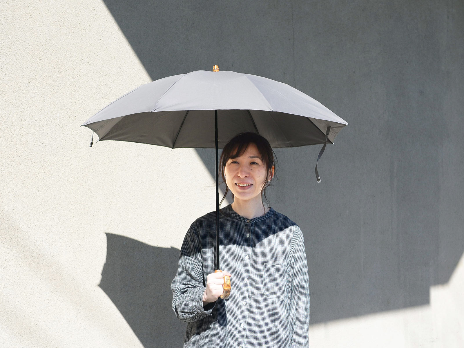 CINQ/サンク 晴雨兼用折りたたみ傘 グレー イメージ2