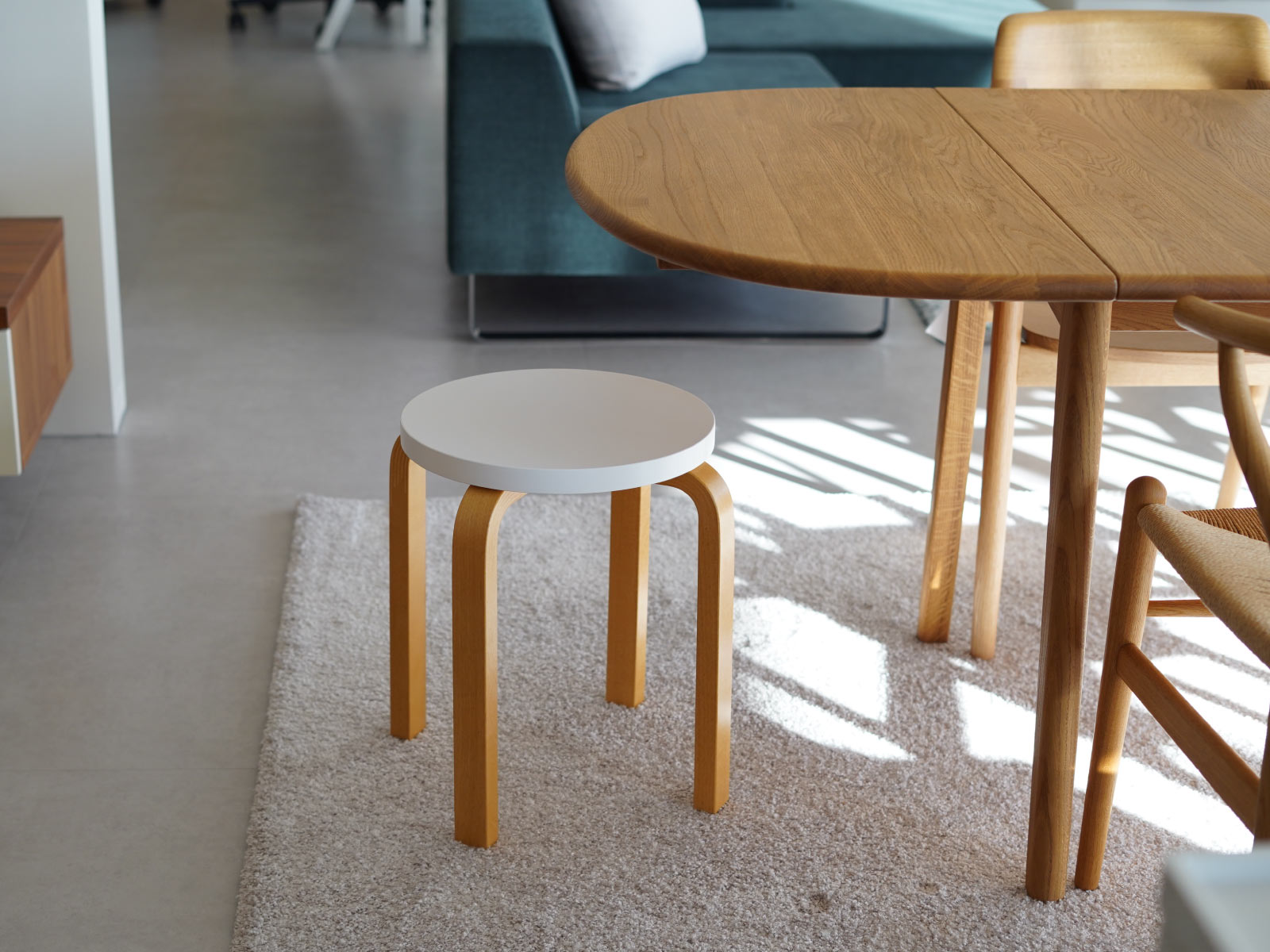 アルテック スツール60 E60 4本脚 ハニー Artek Stool E60定価約47000円