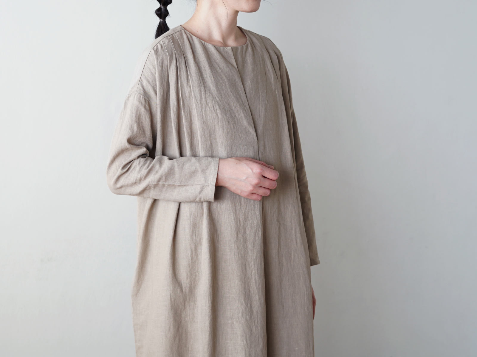 evam eva wool drop shoulder onepieceレディース