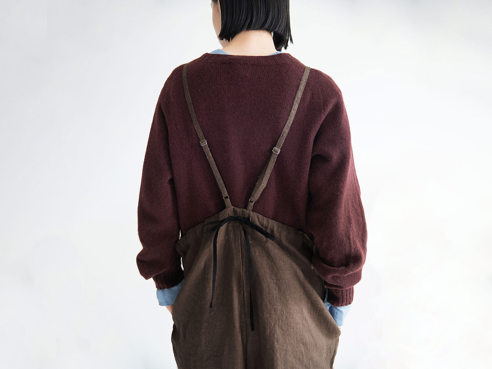 fog linen work（フォグリネンワーク） エル サロペット ベージュ