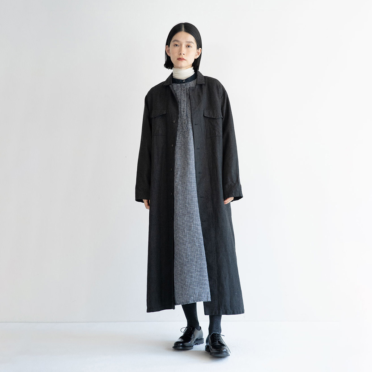 fog linen work（フォグリネンワーク） スィーリ ワークコート ウール