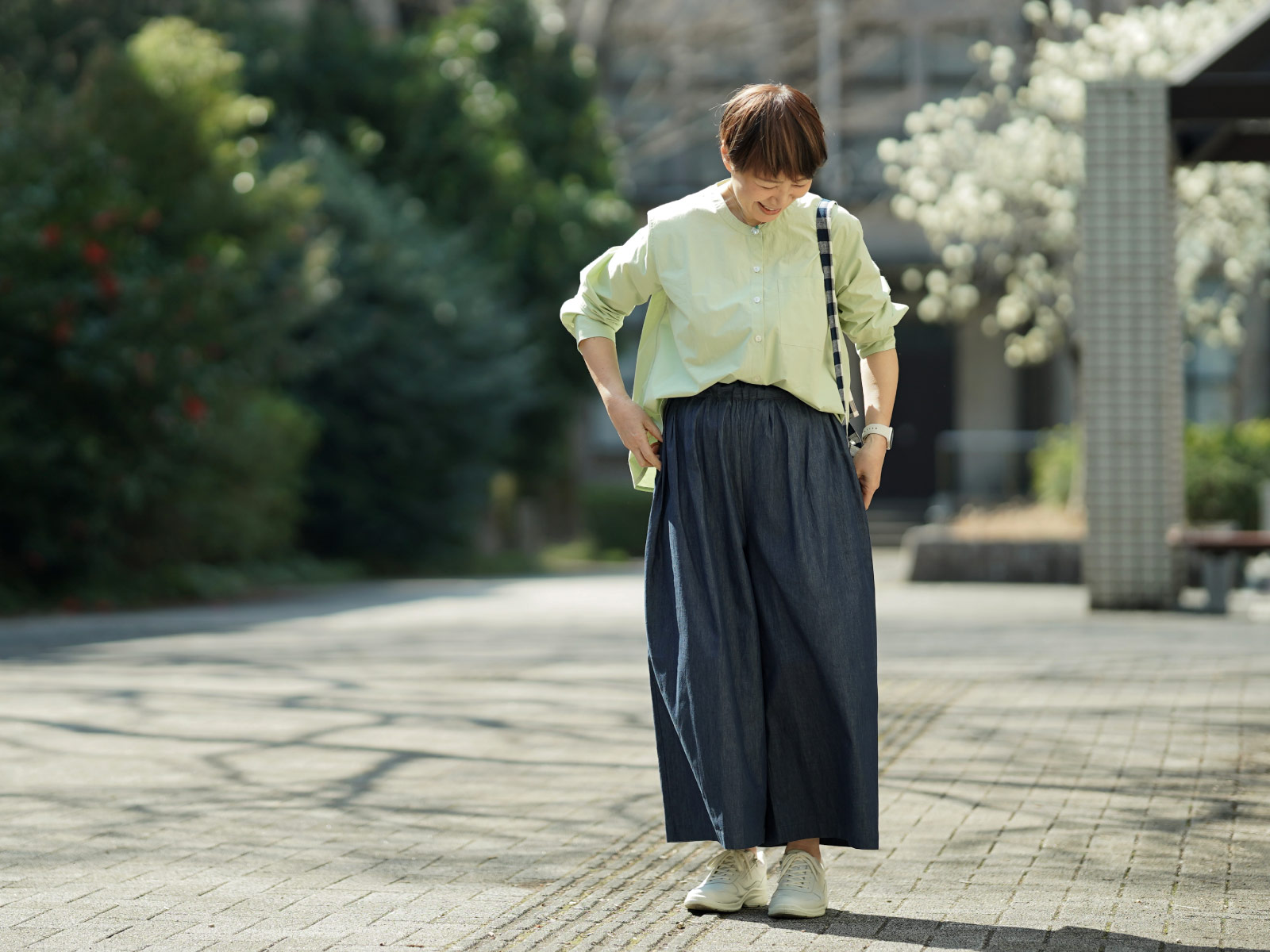 あっこたん×キナル×miiThaaiiあっこたんと作る理想のお洋服ごきげんパンツブルーベリーあっこたんコーディネート2