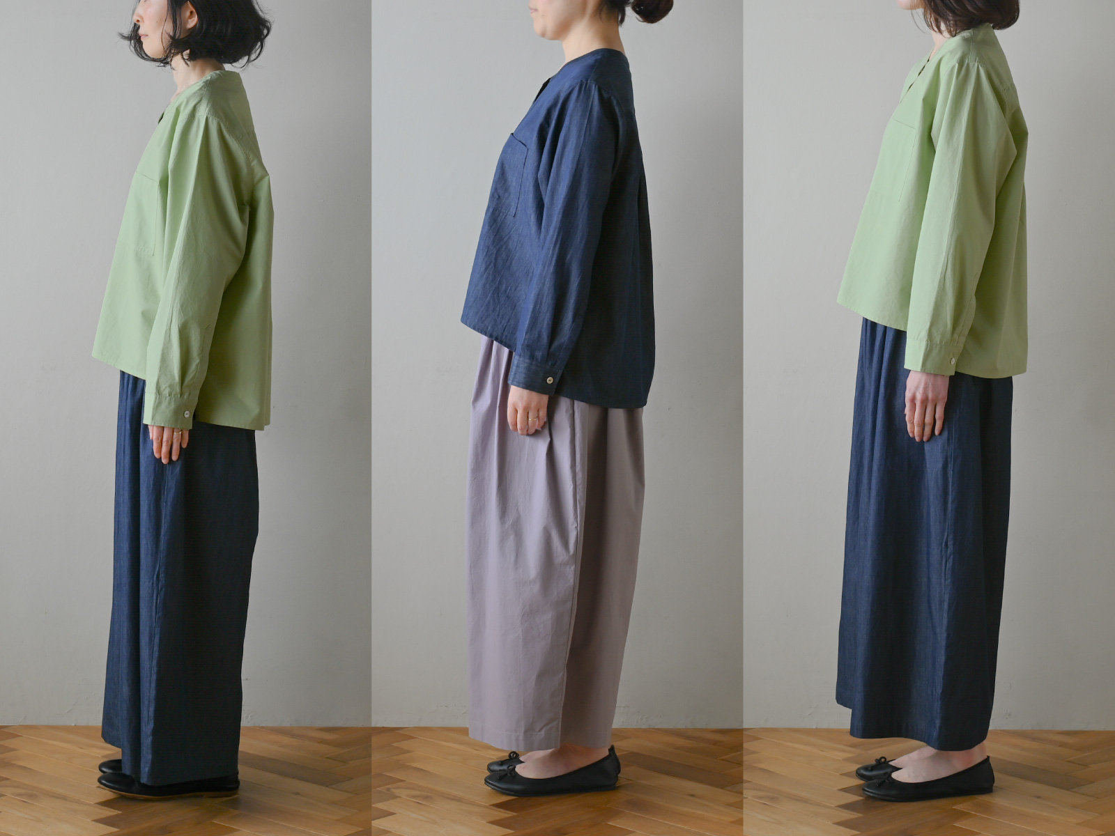 あっこたん×キナル×miiThaaiiあっこたんと作る理想のお洋服るんるんシャツ身長別着用感横