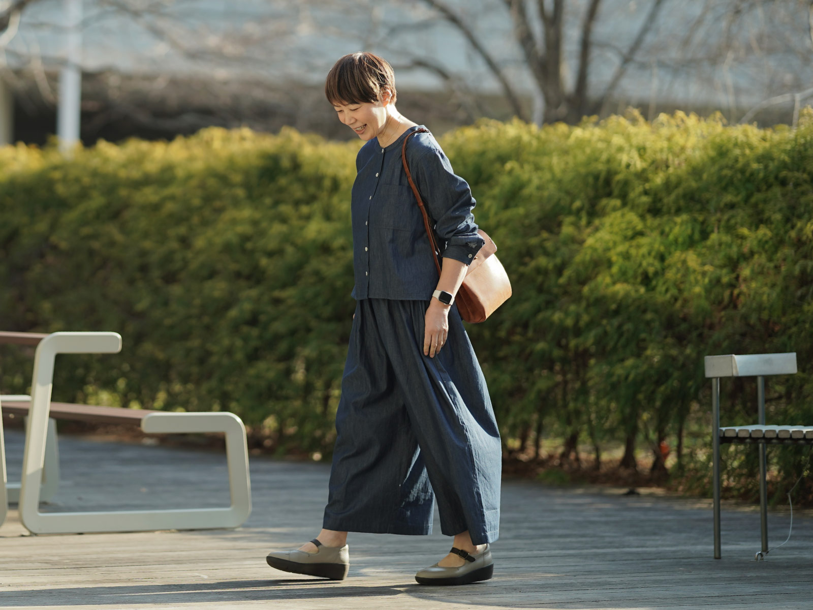 あっこたん×キナル×miiThaaiiあっこたんと作る理想のお洋服るんるんシャツブルーベリーあっこたんコーディネート4