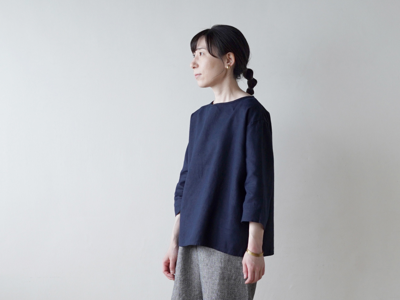 fog linen work/フォグリネンワーク メルTシャツ リボン - トップス