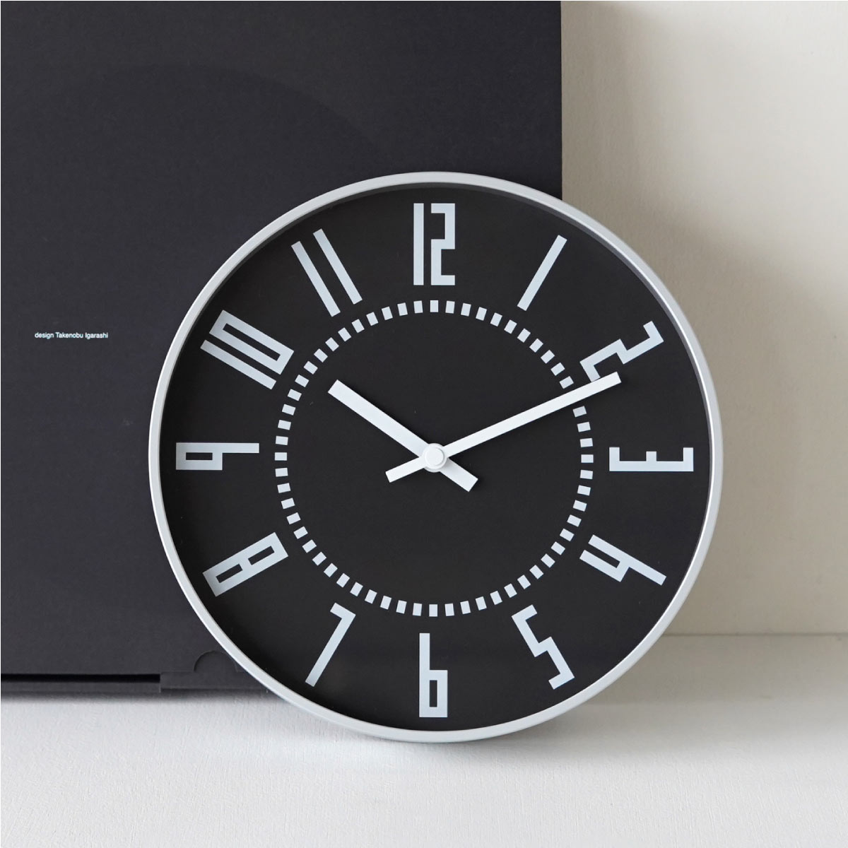《わけあり品30%オフ》Lemnos/タカタレムノス eki clock / エキ クロック ブラック1