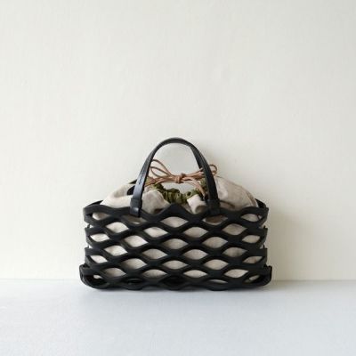 TEHA'AMANA（テハマナ） レザーメッシュ トートバッグ LEATHER MESH TOTE Lサイズ ブラウン | キナル