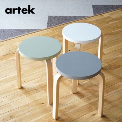 artek (アルテック) 3本脚 スツール60 / STOOL60 ホワイトラミネート