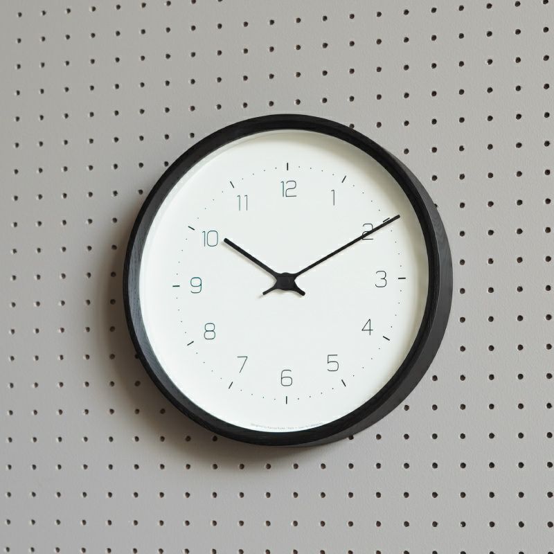 Lemnos/タカタレムノス NEUT wall clock /ニュート ウォールクロック ブラック | キナル