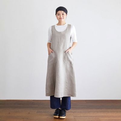 fog linen work（フォグリネンワーク） リネンオーバーエプロン 