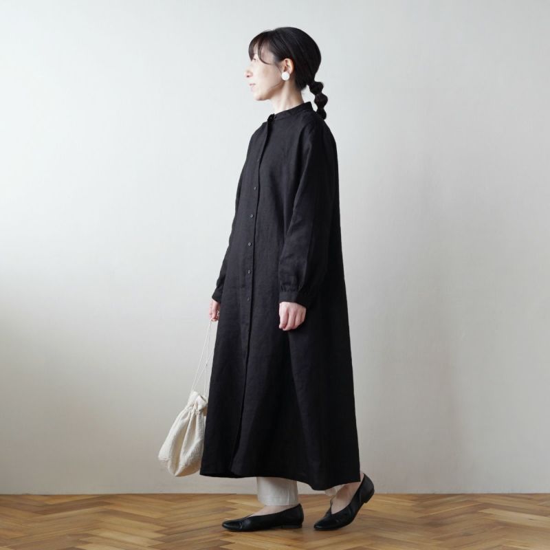 キナル別注 fog linen work（フォグリネンワーク） バンドカラー