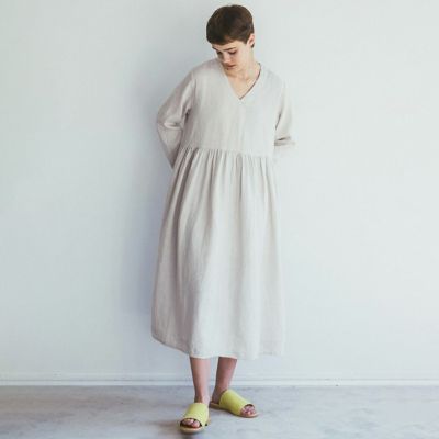 キナル別注 fog linen work（フォグリネンワーク） バンドカラー