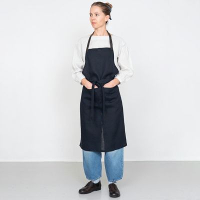 ロングエプロン（ネイビー） – ARASAWA 縫製雑貨の専門ショップ