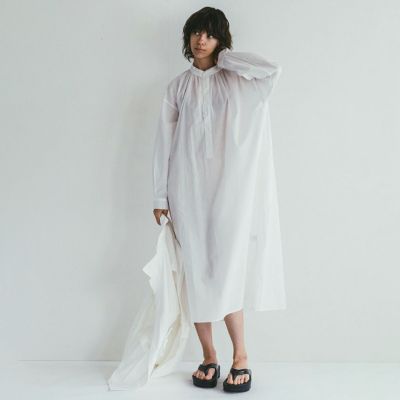 キナル別注 fog linen work（フォグリネンワーク） バンドカラー